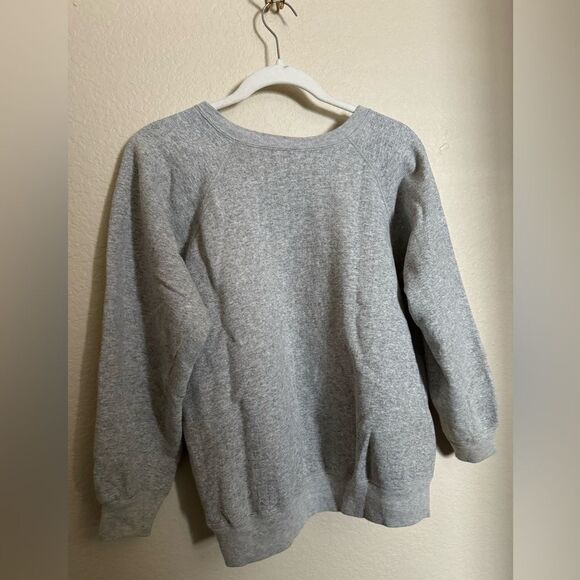 Vintage 80s Champion New York Giants Crewneck Sweater Sz Large Grey Womens - Picture 5 of 5